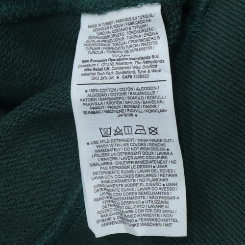 Nike Men's Green Pullover Sweatshirt Small Embroidered Logo