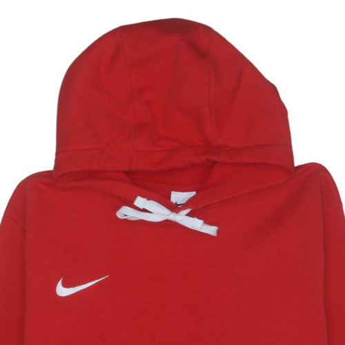 Nike Men's Red XL Pullover Hoodie Sweatshirt with Logo