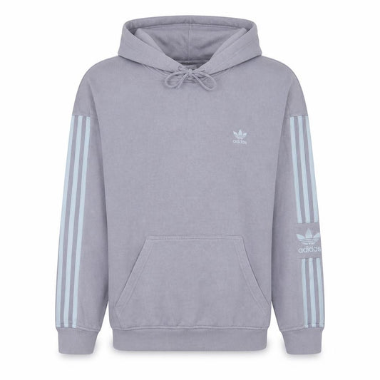 Adidas Men's Purple Pullover Hoodie Size M Logo Fleece Sportswear