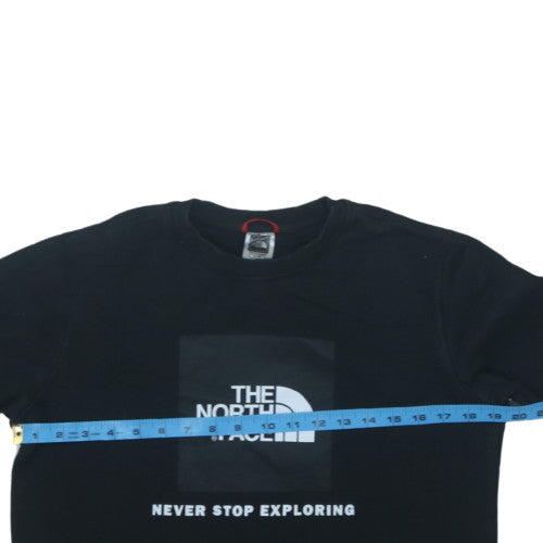 The North Face Boys Black XL Crew Neck Sweatshirt 100% Cotton Pullover