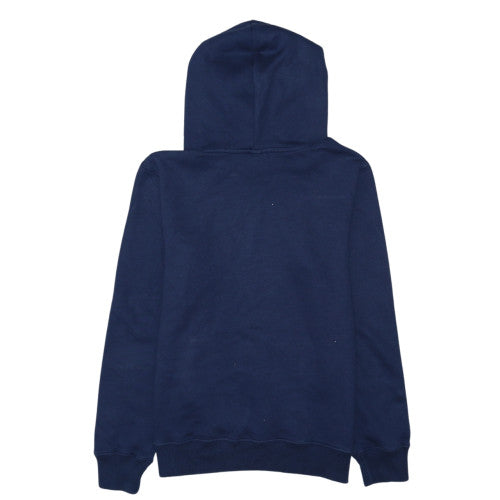 Champion Men's Blue Pullover Hoodie Medium Logo Fleece Sweatshirt
