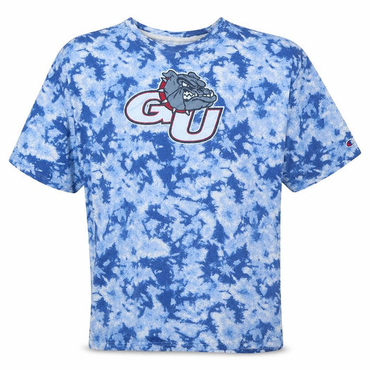 Champion Men's Blue Tie-Dye GU Graphic Cotton T-Shirt Size XL