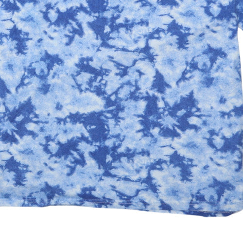 Champion Men's Blue Tie-Dye GU Graphic Cotton T-Shirt Size XL