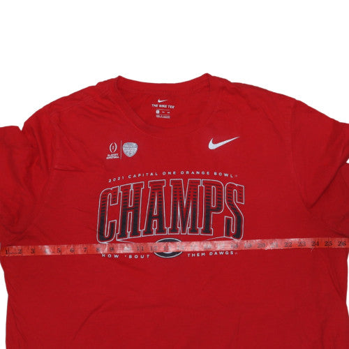Nike Men's Red 2XL Sports Champs Graphic Crew Neck T-Shirt
