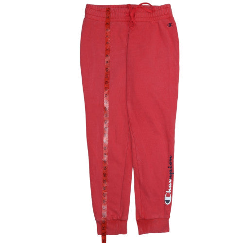 Champion Men's Red Jogger Fleece Sweatpants Small Drawstring Comfort Fit