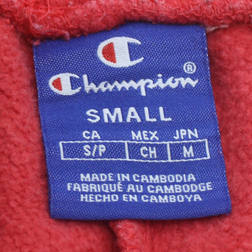 Champion Men's Red Jogger Fleece Sweatpants Small Drawstring Comfort Fit
