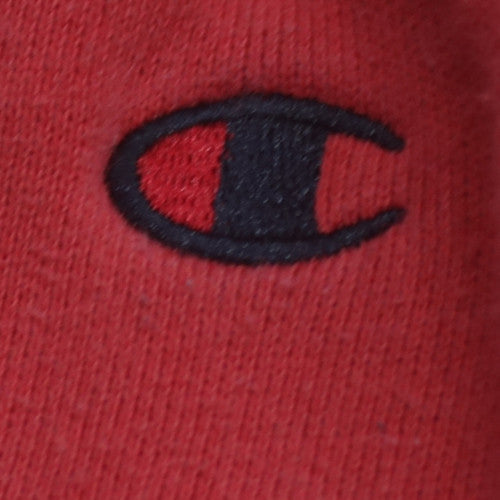 Champion Men's Red Jogger Fleece Sweatpants Small Drawstring Comfort Fit