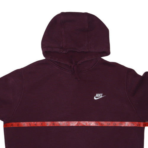Nike Mens Brown Pullover Hoodie L Regular Fit Fleece Sweatshirt