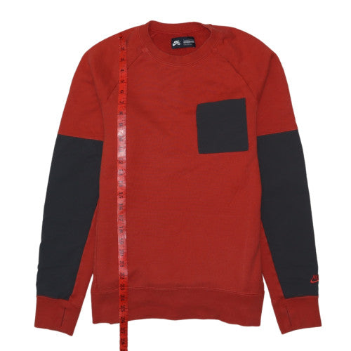 Nike SB Men’s Red Sweatshirt M Crew Neck Long Sleeve Pullover