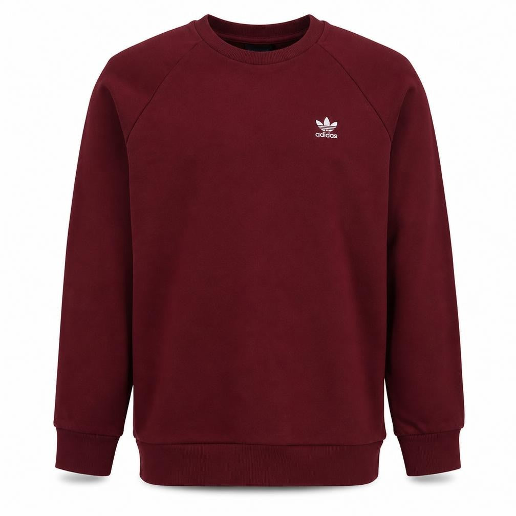 Adidas Men's Red Crew Neck Pullover Sweatshirt Size M
