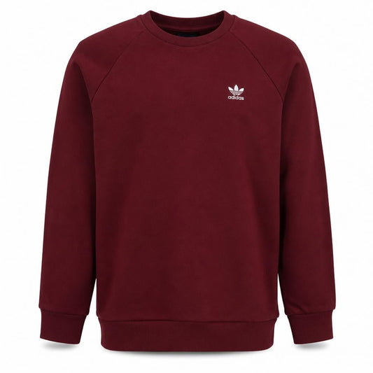 Adidas Men's Red Crew Neck Pullover Sweatshirt Size M