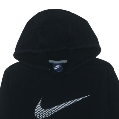 Nike Men’s Black Pullover Hoodie Fleece Logo Sweatshirt Size M