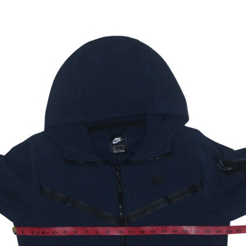 Nike Men's Blue Full Zip Hoodie Size S Regular Fit Fleece