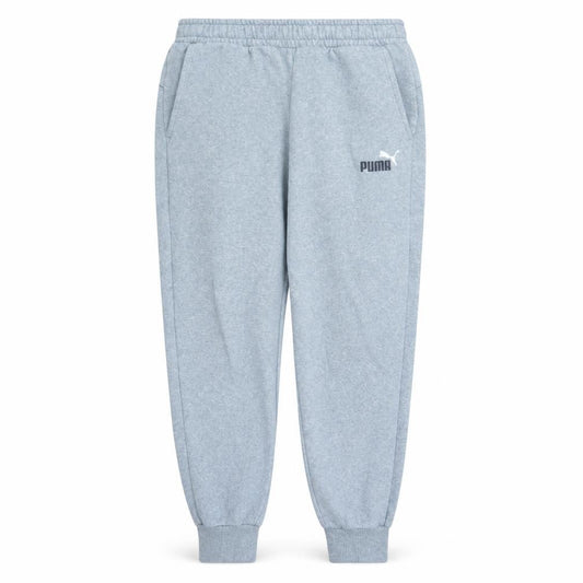 Puma Men's Grey Fleece Jogger Trousers Size L Regular Fit