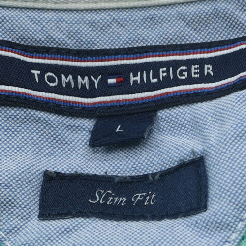 Tommy Hilfiger Men's Green Slim Fit Polo Shirt Size L