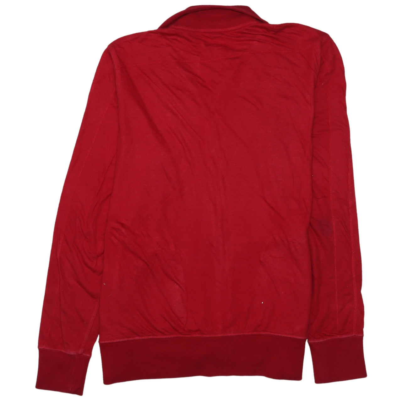 Nike Men's Red Full Zip Collared Sweatshirt Size L