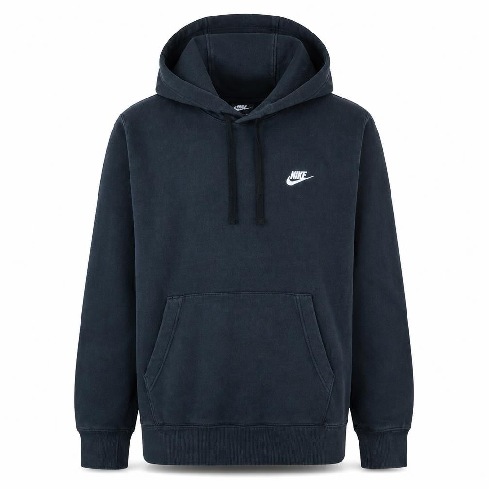 Nike Men's Black Pullover Hoodie M Fleece Logo Sportswear