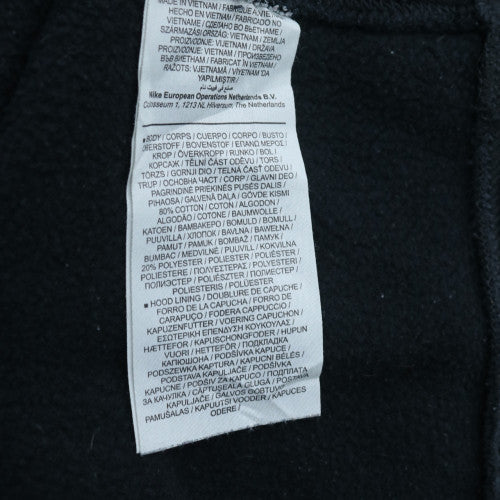 Nike Men's Black Pullover Hoodie M Fleece Logo Sportswear