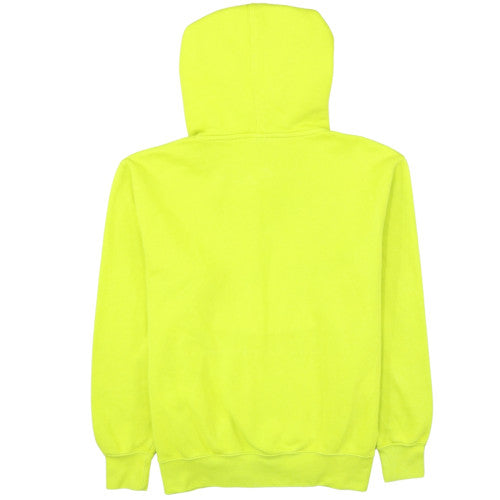 Nike Men's Yellow Pullover Hoodie L Fleece Logo Sportswear