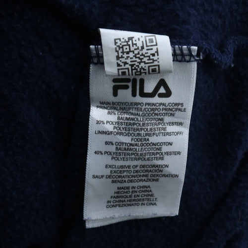 FILA Men’s Blue Full Zip Hoodie XL Cotton Blend Sportswear