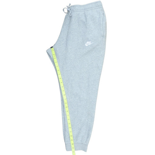 Nike Mens Grey Jogger Fleece Sweatpants L Regular Fit Activewear