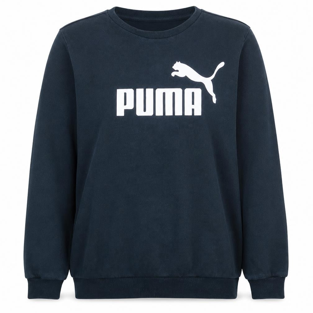 Puma Womens Black XXL Crew Neck Pullover Sweatshirt
