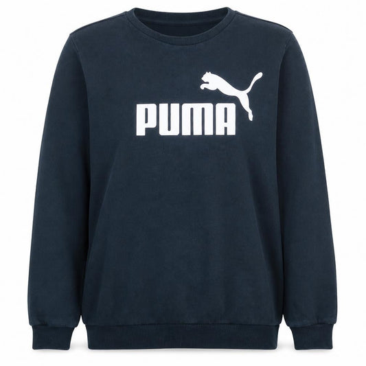 Puma Womens Black XXL Crew Neck Pullover Sweatshirt