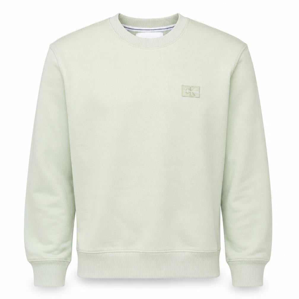 Calvin Klein Jeans Men's Beige Cotton Crew Neck Sweatshirt M
