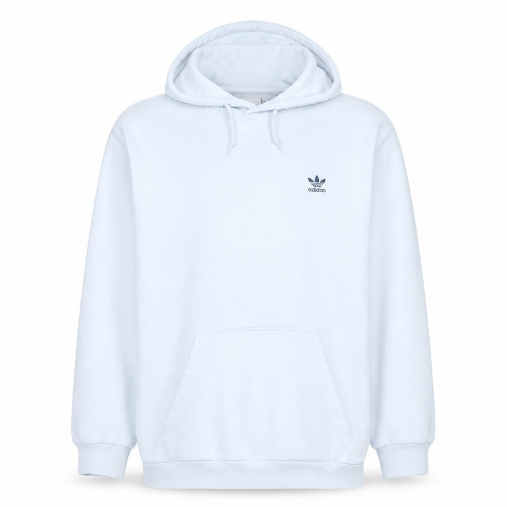 adidas Men's White XL Pullover Hoodie Fleece Regular Fit