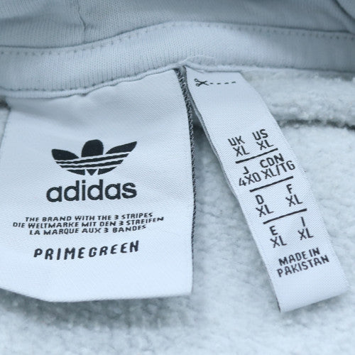 adidas Men's White XL Pullover Hoodie Fleece Regular Fit