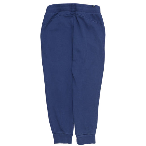 Puma Men's Blue Fleece Jogger Trousers Size M Regular Fit