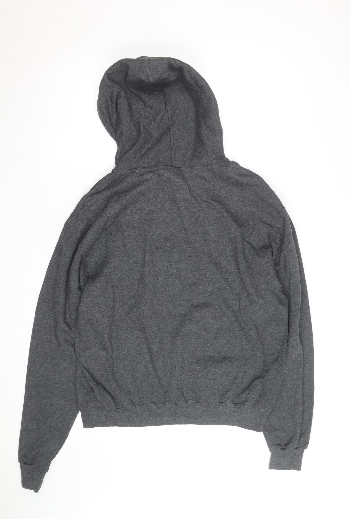 Champion Men's Grey Pullover Hoodie M RIT University Logo Fleece