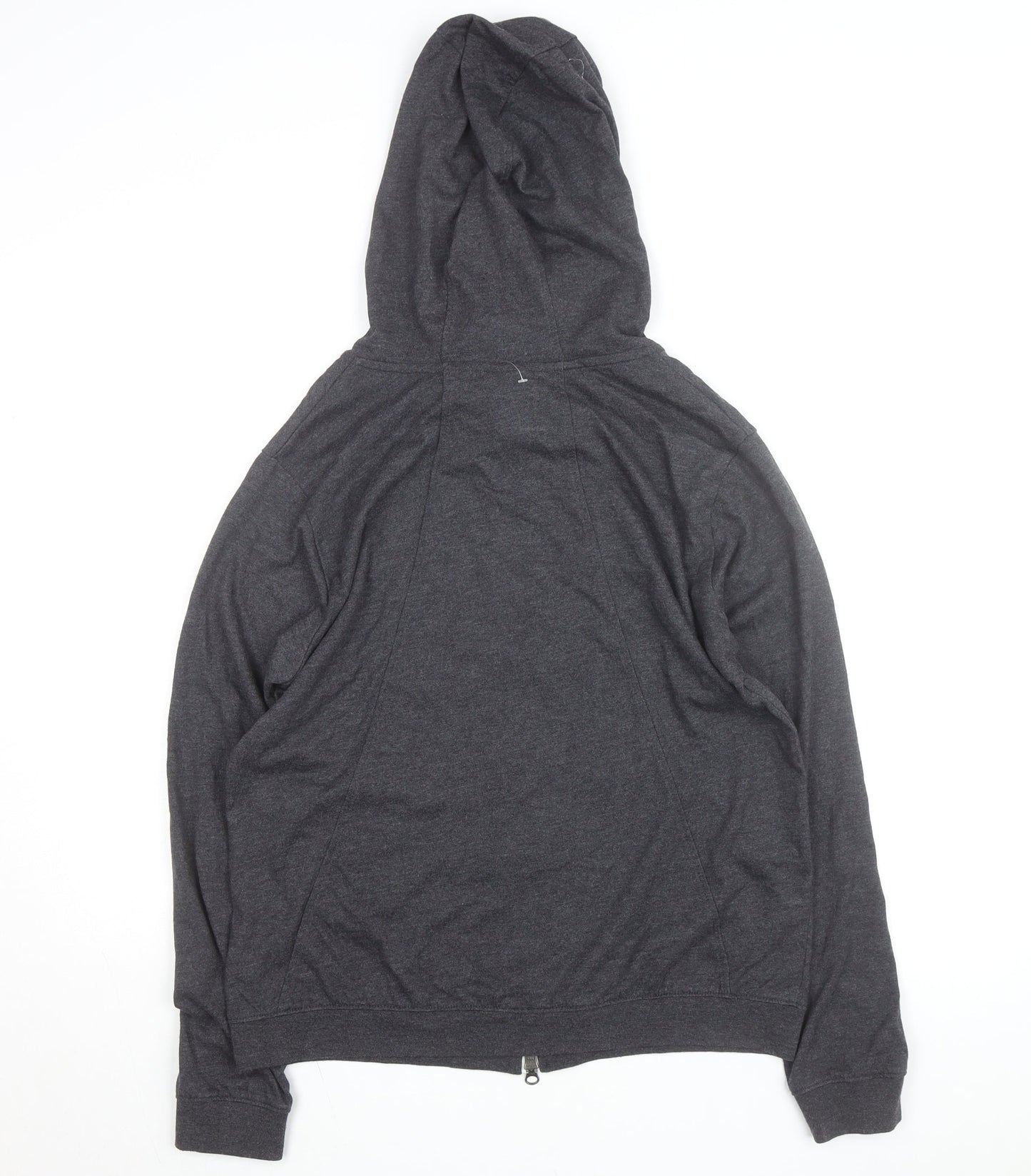 Nike Men's Grey Full Zip Hoodie L Regular Fit Sportswear