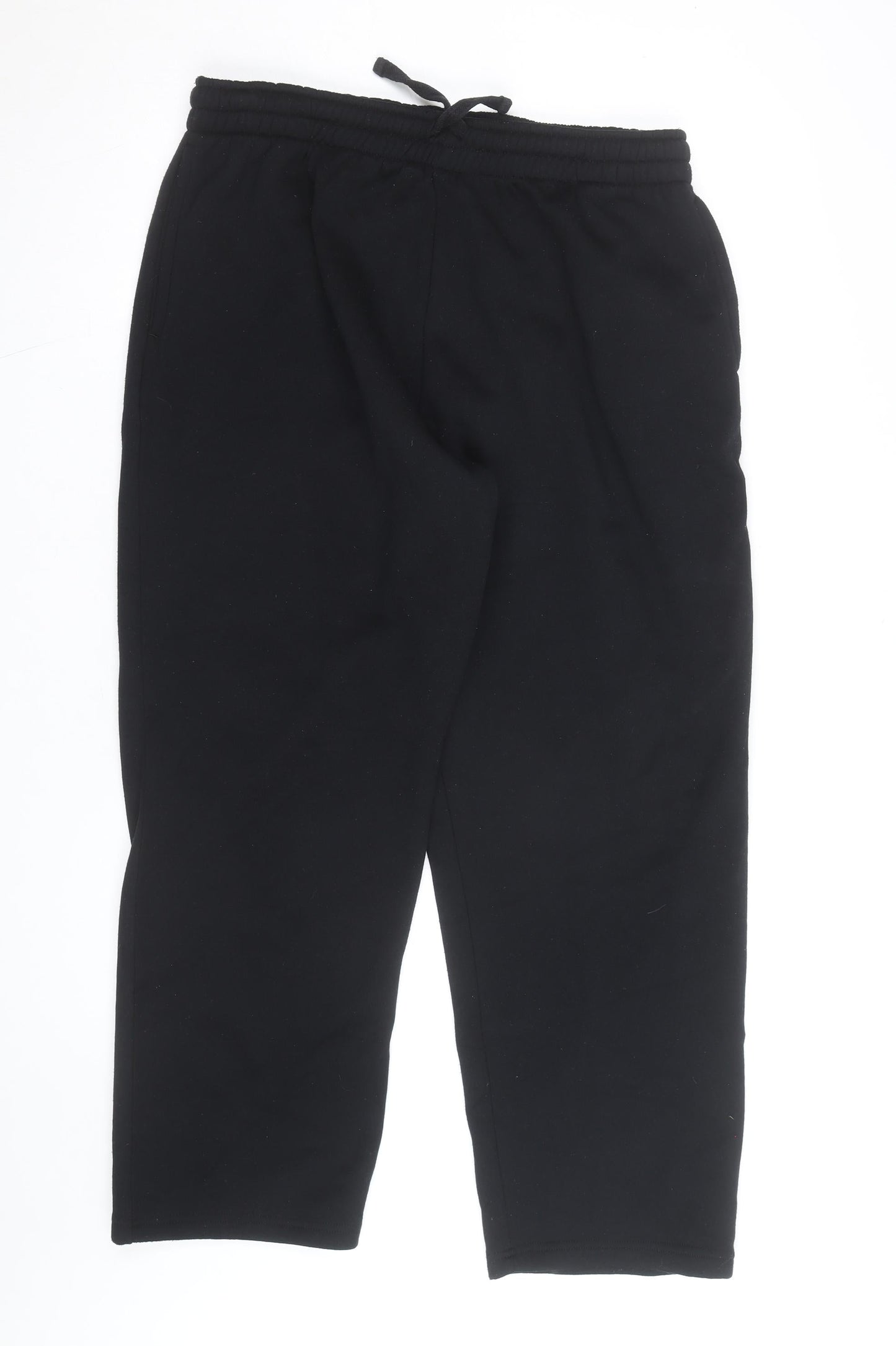 George Men’s Black XL Fleece Jogger Sweatpants with Drawstring