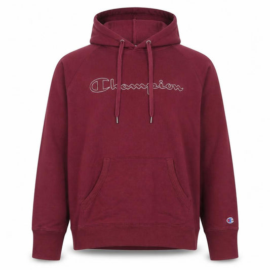 Champion Men's Red Pullover Hoodie Large Regular Fit Fleece