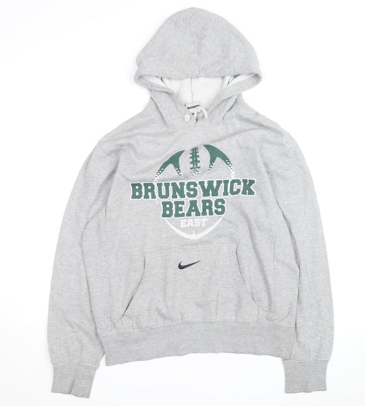 Nike Men’s Grey Brunswick Bears Pullover Hoodie Size M Sportswear