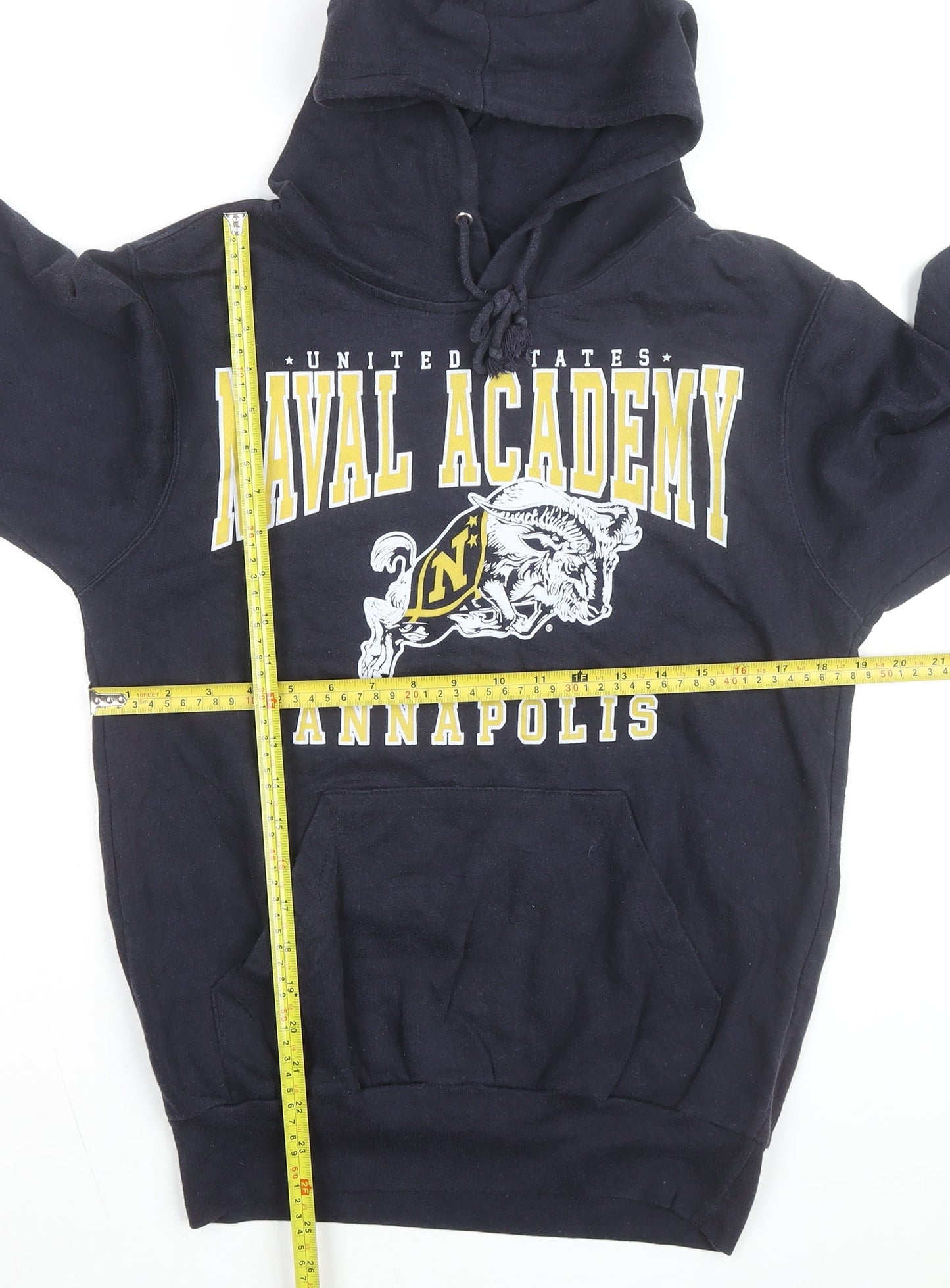 MV Sport Men's Navy Naval Academy Pullover Hoodie Size S