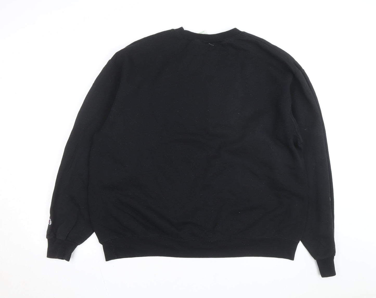 Champion Men's Black XL Pullover Fleece Sweatshirt with Logo