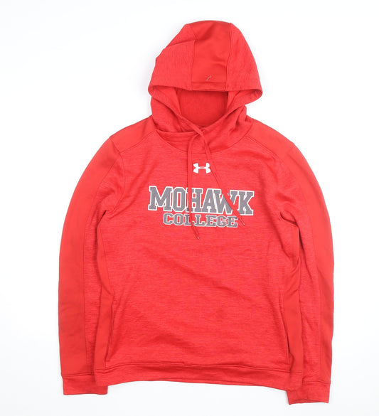 Under Armour Men's Red Mohawk College Pullover Hoodie Size M