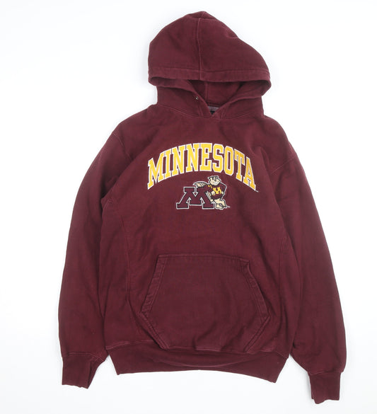 Steve & Barry's Men Red Pullover Hoodie Small Minnesota Graphic