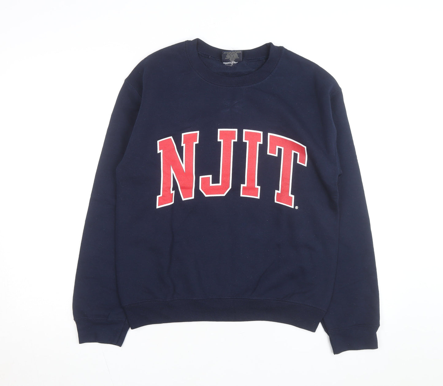 MV Sport Men's Blue NJIT Logo Crew Neck Sweatshirt Size S