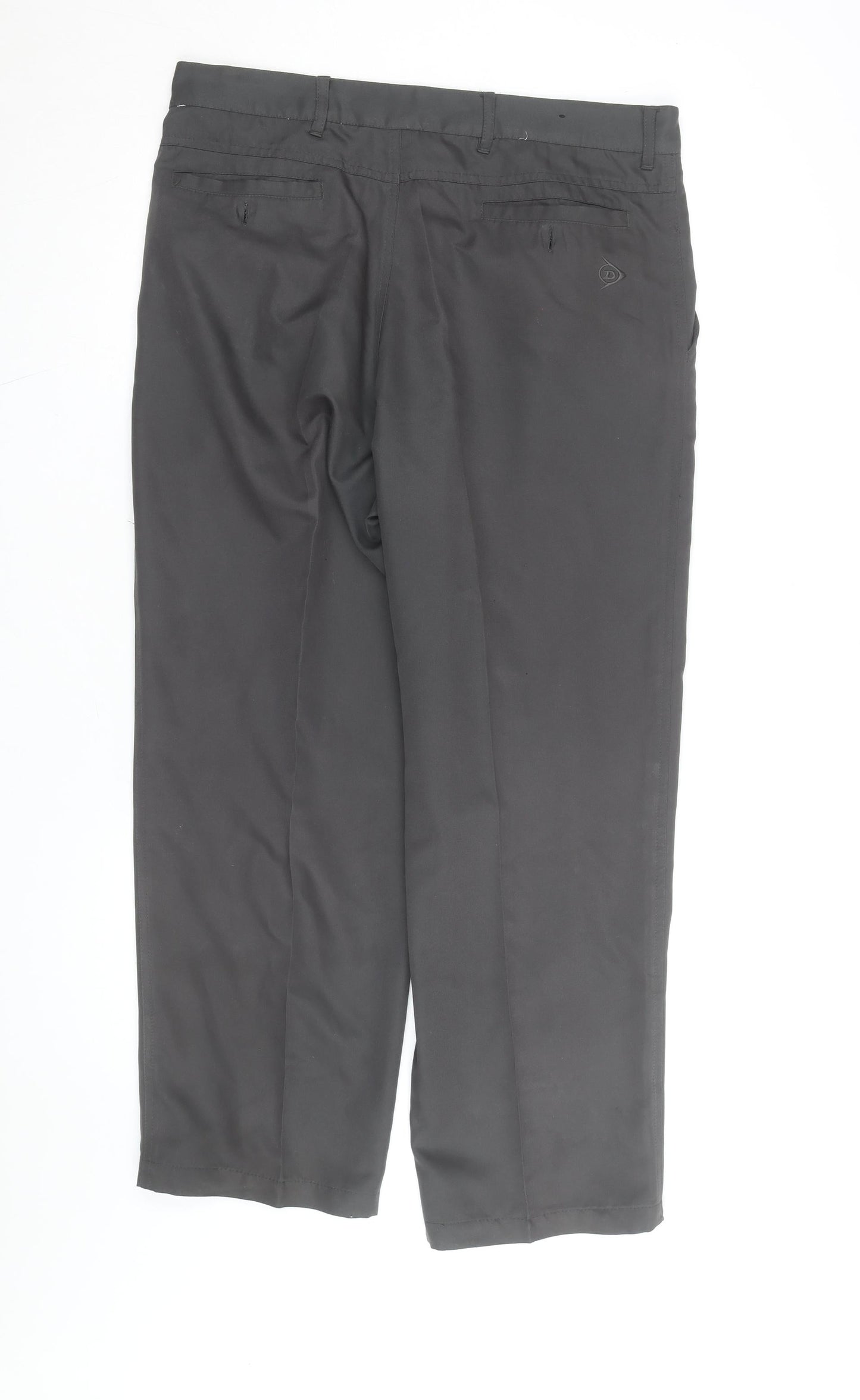 Dunlop Men’s Black 36” Regular Fit Pleated Dress Trousers