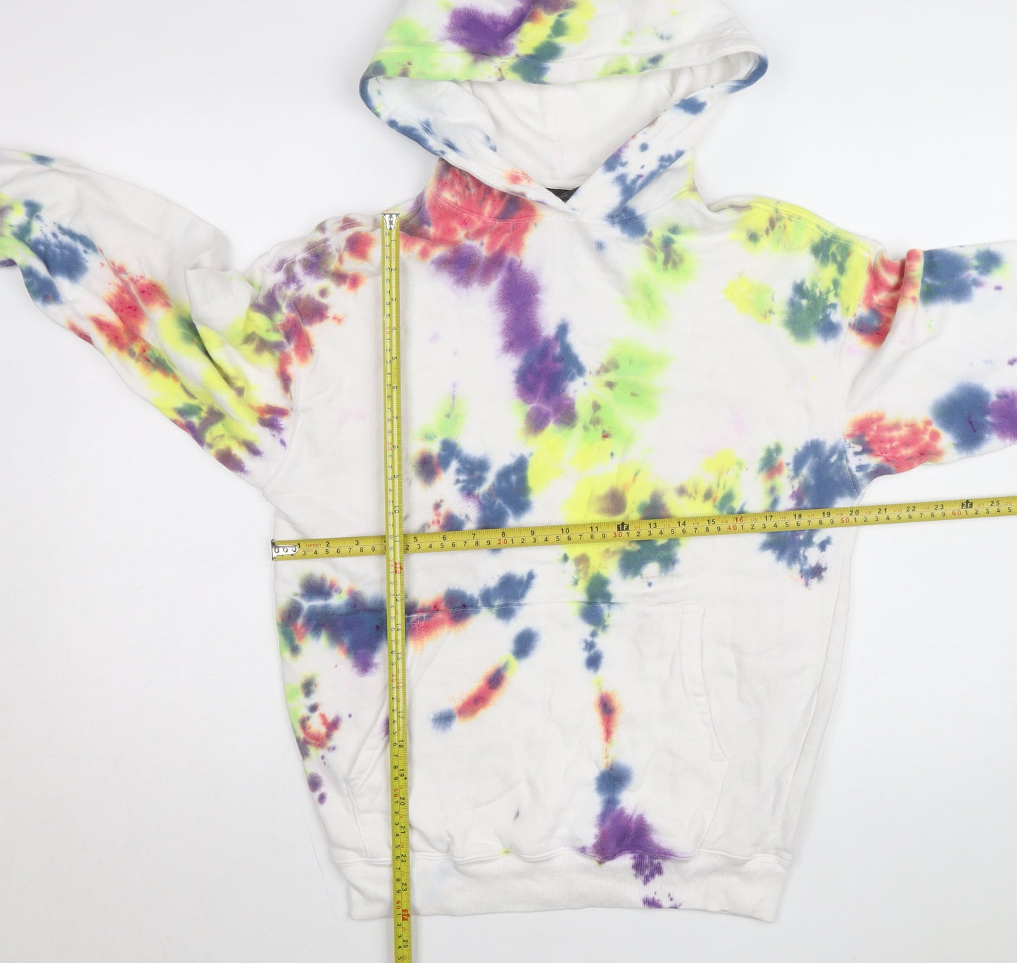 No Boundaries Women’s Multicoloured Tie-Dye Pullover Hoodie XS Cotton