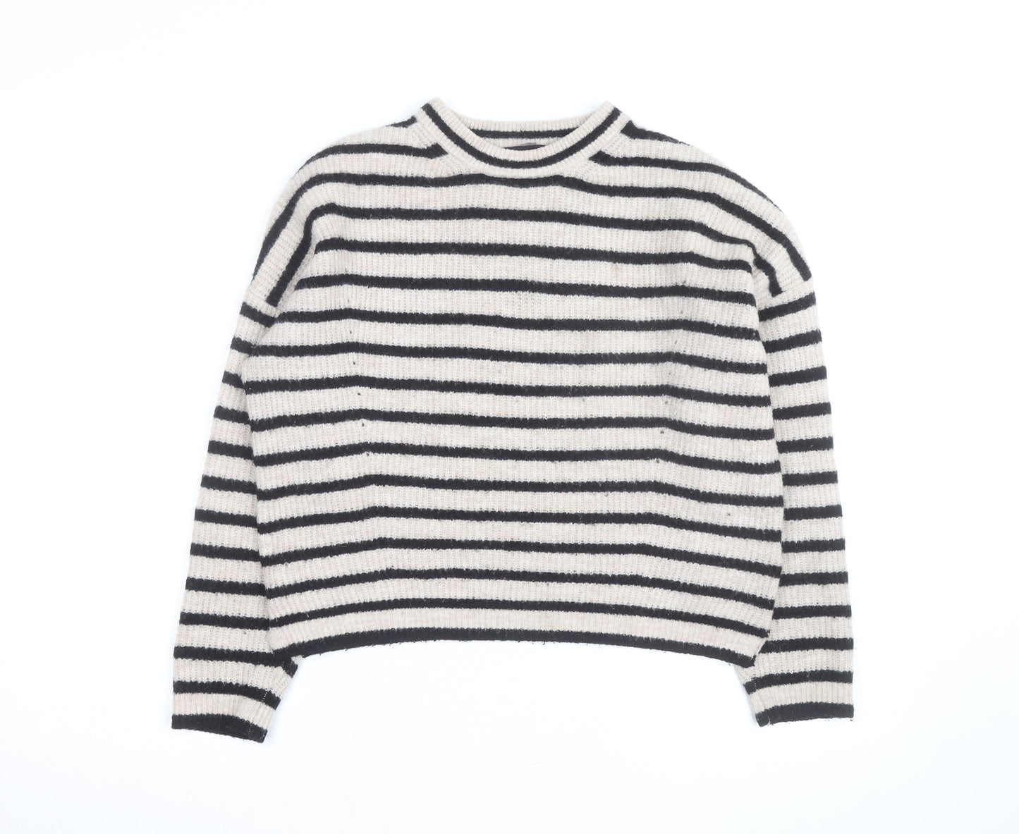 Whistles Women’s Multicoloured Striped Wool Blend Pullover Jumper XS
