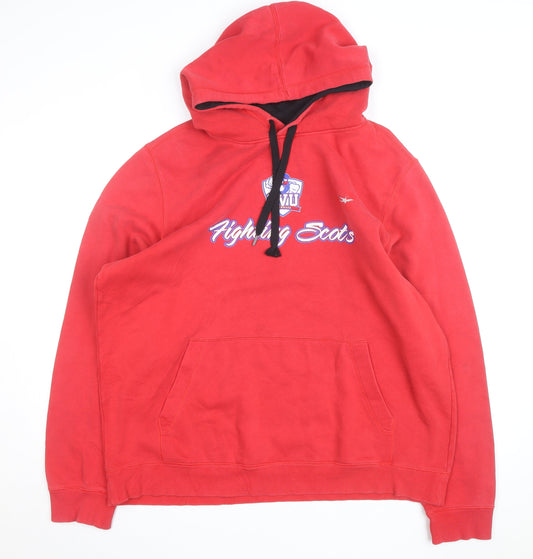 Under Armour Mens Red XL Pullover Hoodie Graphic Fleece
