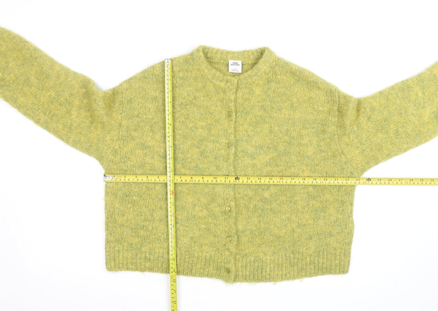 Urban Outfitters Women’s Green Wool Blend Cardigan M Relaxed Fit Knit