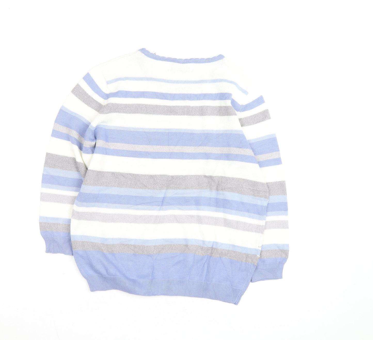 Alfred Dunner Women’s Multicoloured Petite M Striped Pullover Jumper