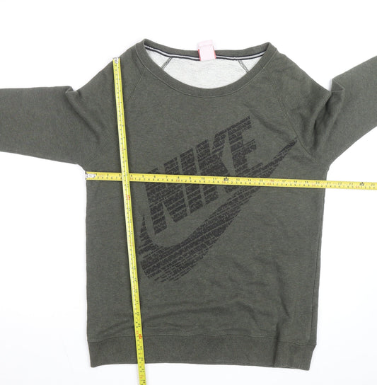 Nike Men's Green Crew Neck Pullover Sweatshirt Size S