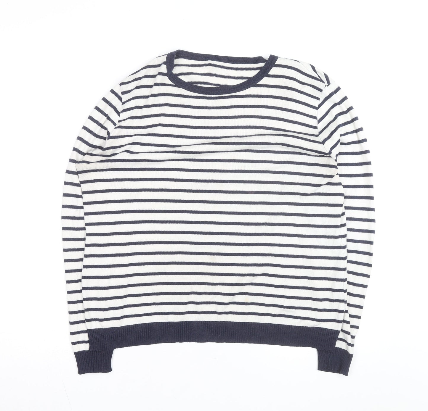 ASOS Women’s Multicoloured Striped Crew Neck Pullover Jumper Size 14
