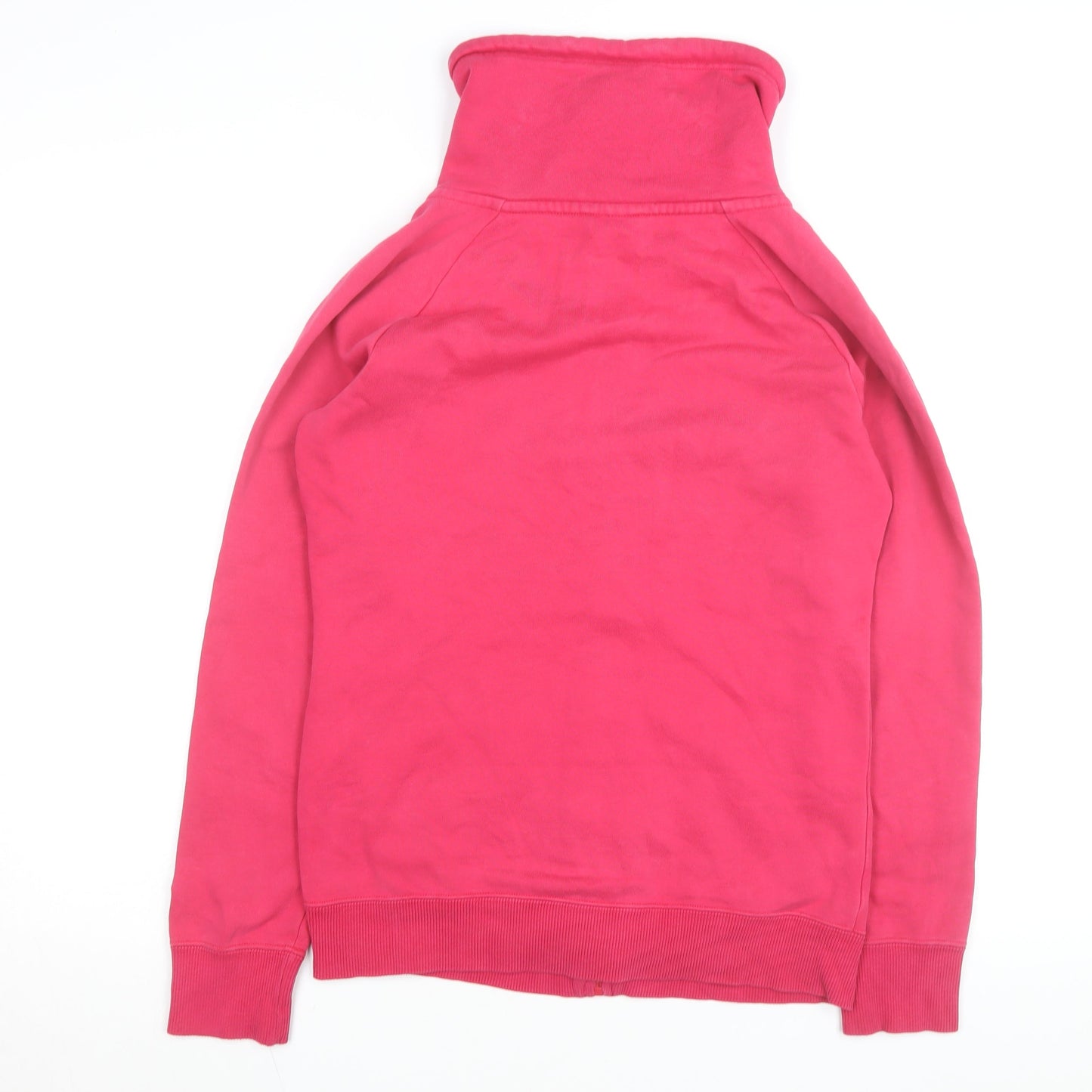 Puma Womens Pink Full Zip Hoodie Size 10 Cotton Fleece Warm Casual